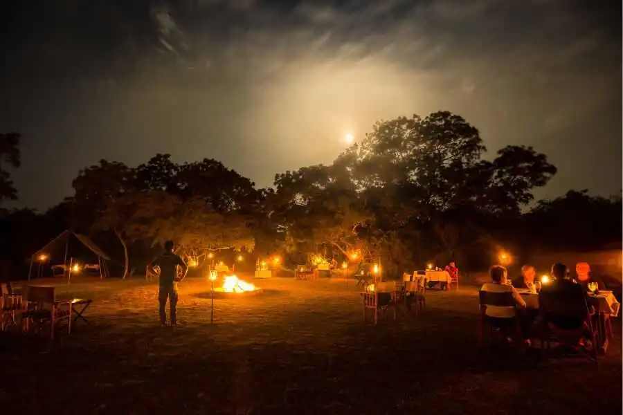bbq dinner at mahoora wilpattu campsite in sri lanka experiential journey