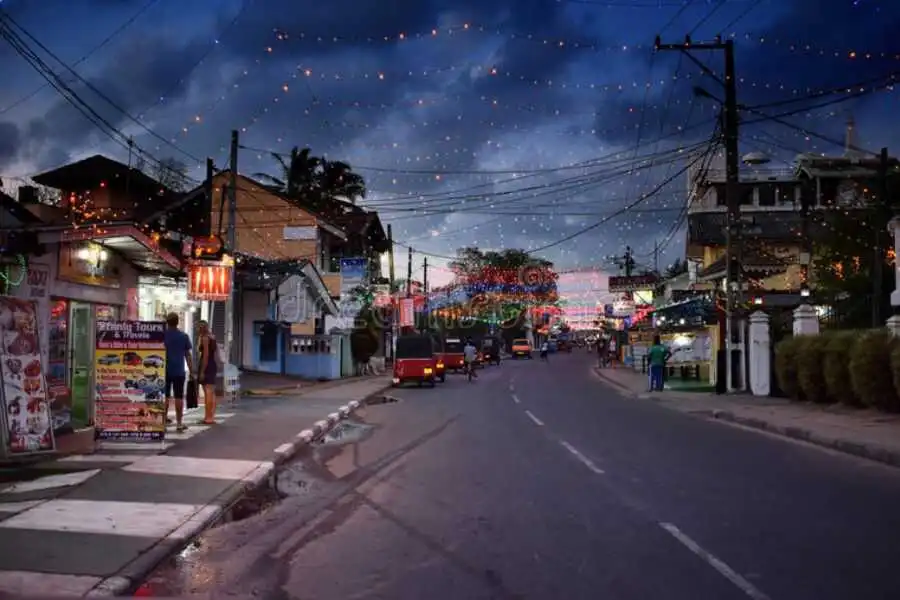 negombo city view at night sri lanka experiential journey