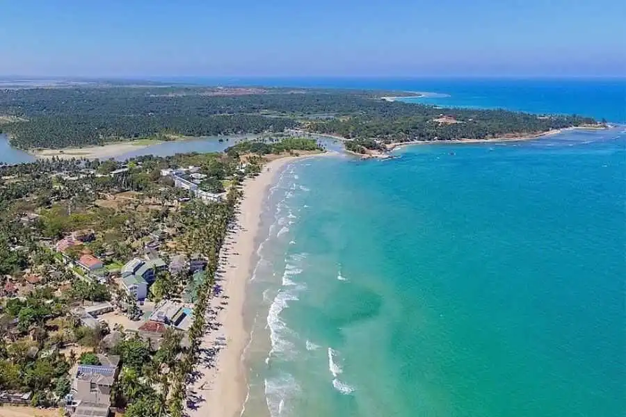 a drone shot at trincomalee in sri lanka experiential journey