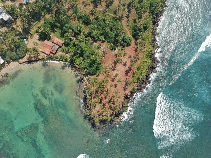 drone shot at mirissa sri lanka experiential journey