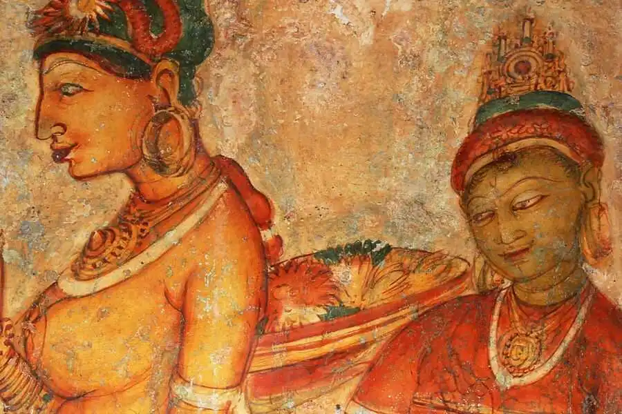 wall arts at sigiriya rock in sri lanka experiential journey