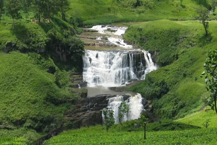 waterfall at nuwaraeliya sri lanka experiential journey