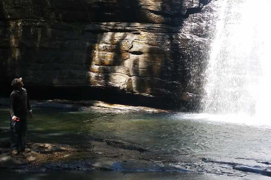 beautiful waterfall at ahaspokuna in sri lanka experiential journey