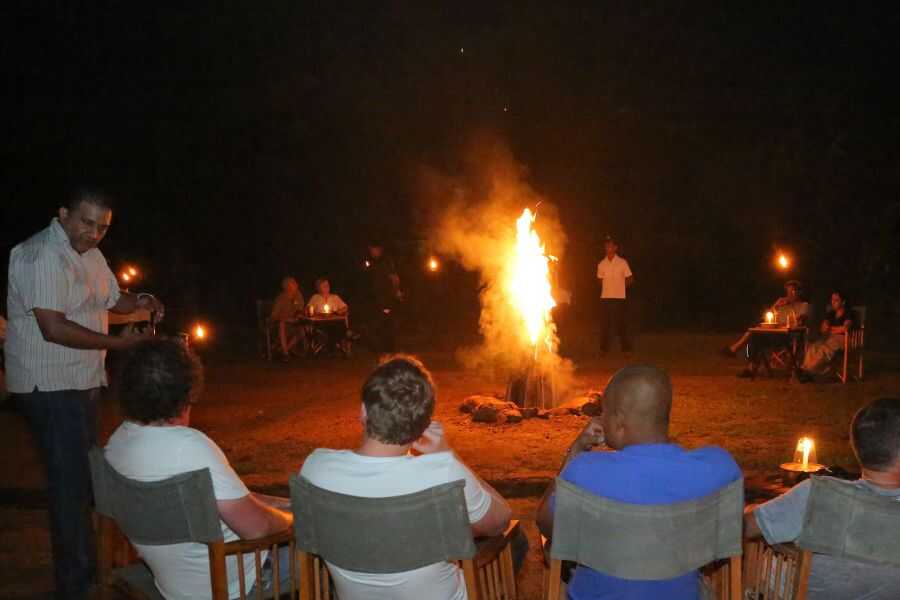 fire camps at mahoora yala in sri lanka experiential journey