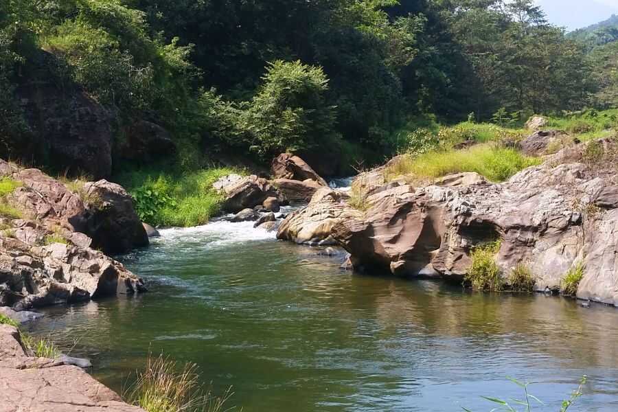 landscape view of a river at ahaspokuna in sri lanka experiential journey