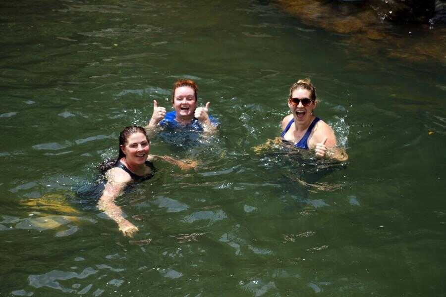 three tourists at belihuloya sri lanka experiential journey