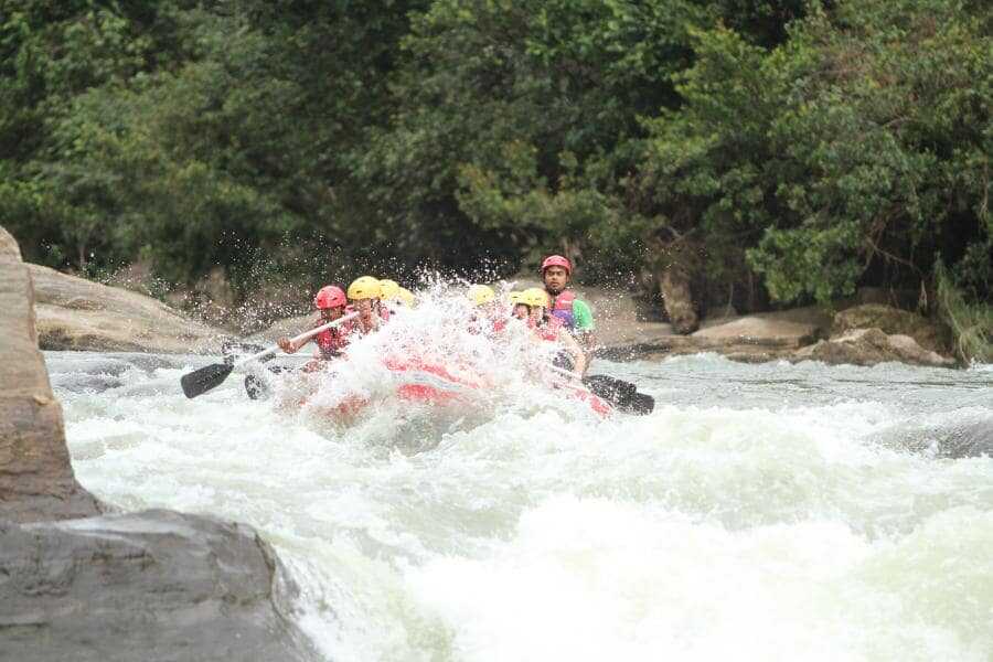 enjoying water rafting at kithulgala sri lanka experiential journey