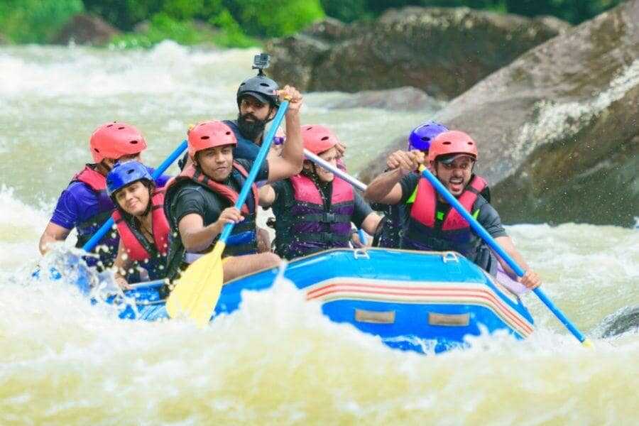 white water rafting boat at kithulgala sri lanka experiential journey