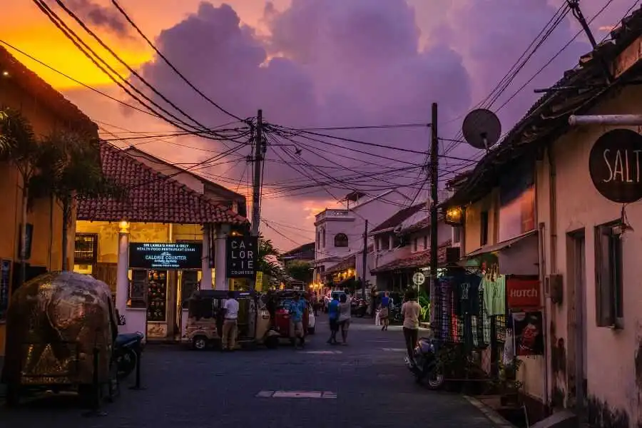 people gathering on street at galle in sri lanka experiential journey