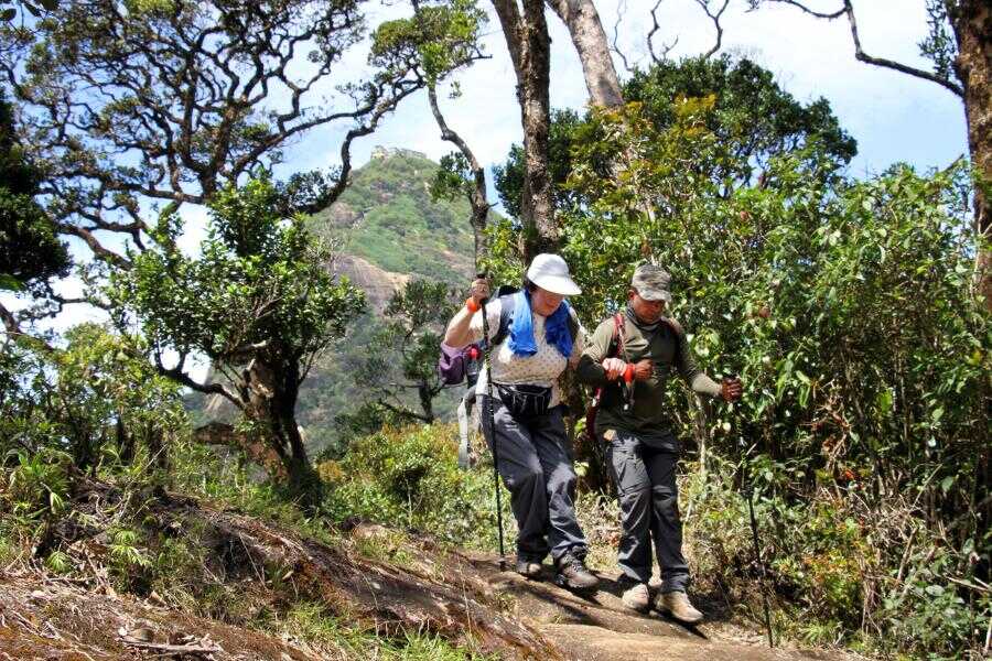 two tourists experience at adams peak experiential journey